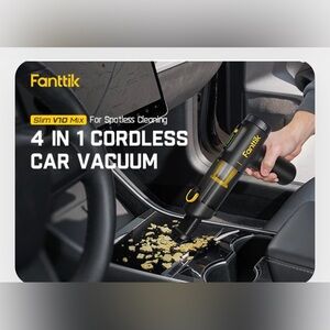 Fanttik Slim V10 Mix Car Vacuum RobustClean. 4-in-1 Multifunctional Car Vacuum